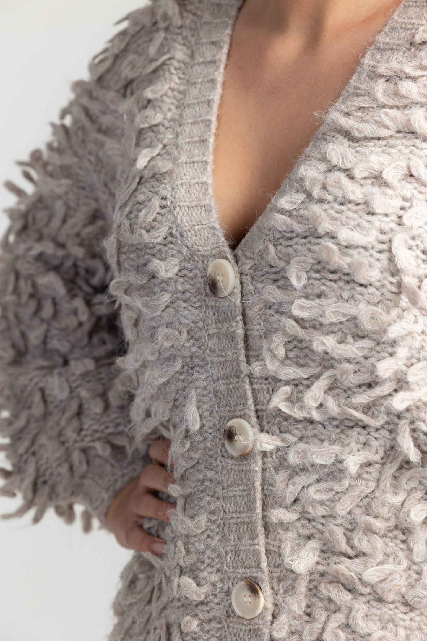 Kardigan Velura Rjava