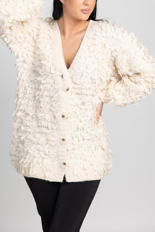 Kardigan Velura Bež